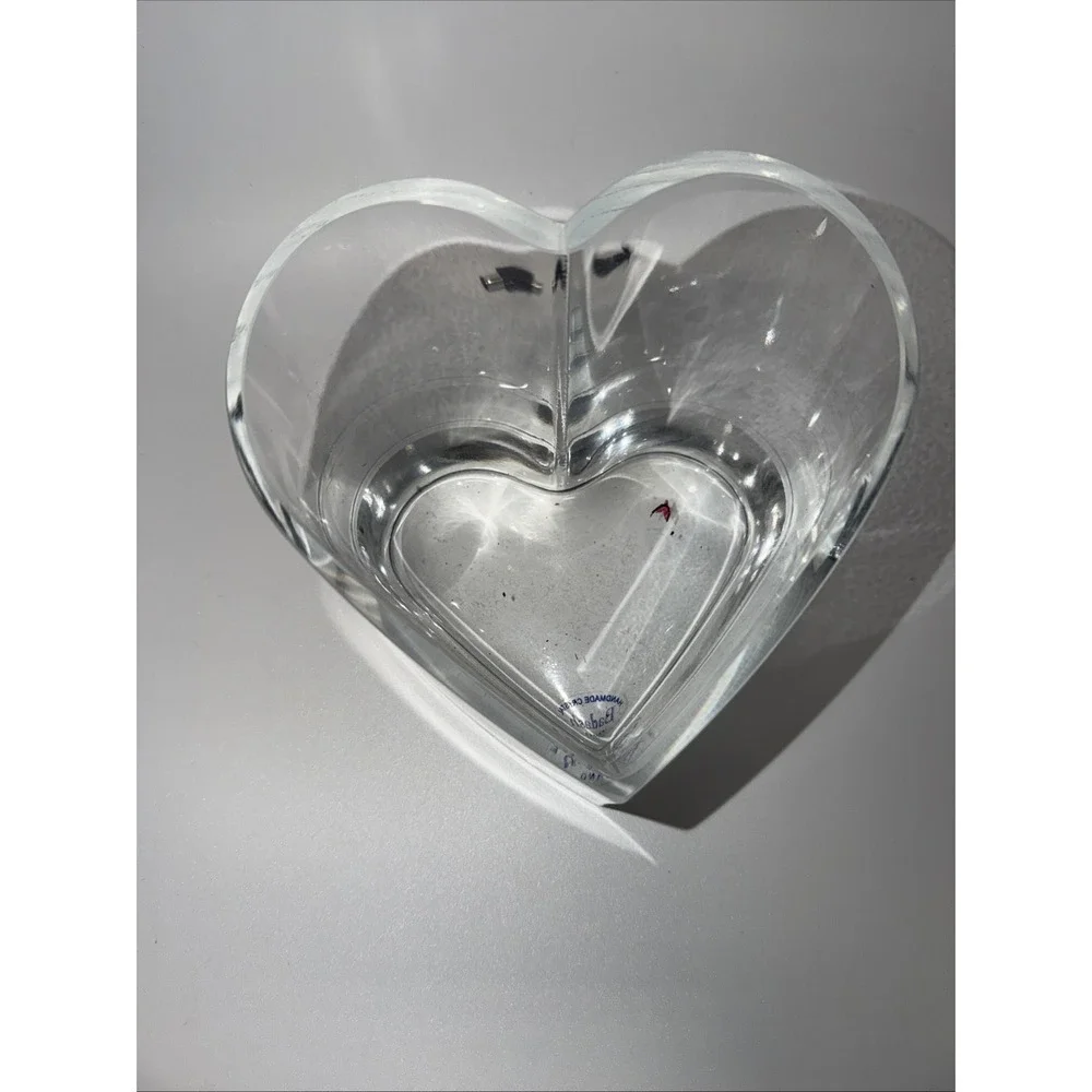 Handmade Crystal Badash Heart From Poland Candy Dish/Bowl‎